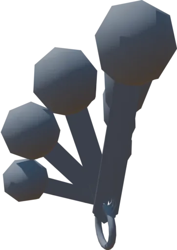 3D Model Thumbnail for Measuring Spoons