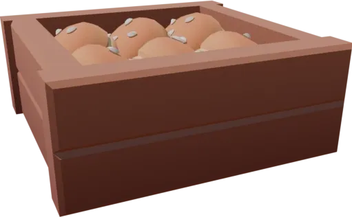 3D Model Thumbnail for Crate of Buns